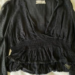 urban outfitters black blouse